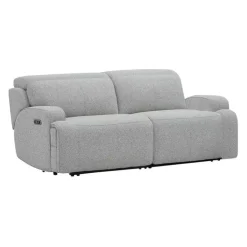 Power Modular Loveseat with Adjustable Headrests - 2 pcs Grey Best