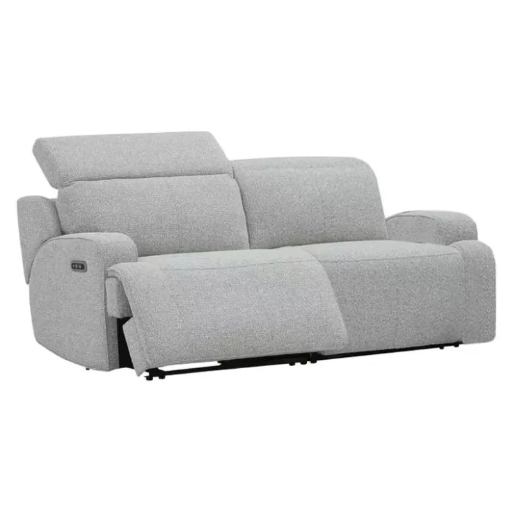 Power Modular Loveseat with Adjustable Headrests - 2 pcs Grey Best