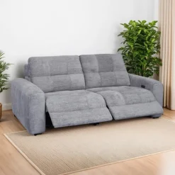 Power Modular Reclining Loveseat - 2 pcs Grey Hot