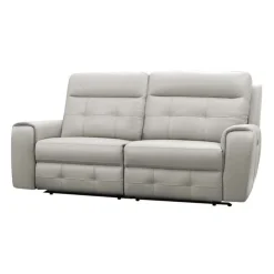 Power Modular Reclining Loveseat - 2 pcs Beige/Light Grey