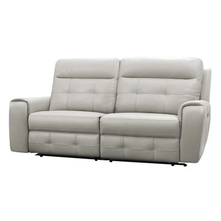 Power Modular Reclining Loveseat - 2 pcs Beige/Light Grey