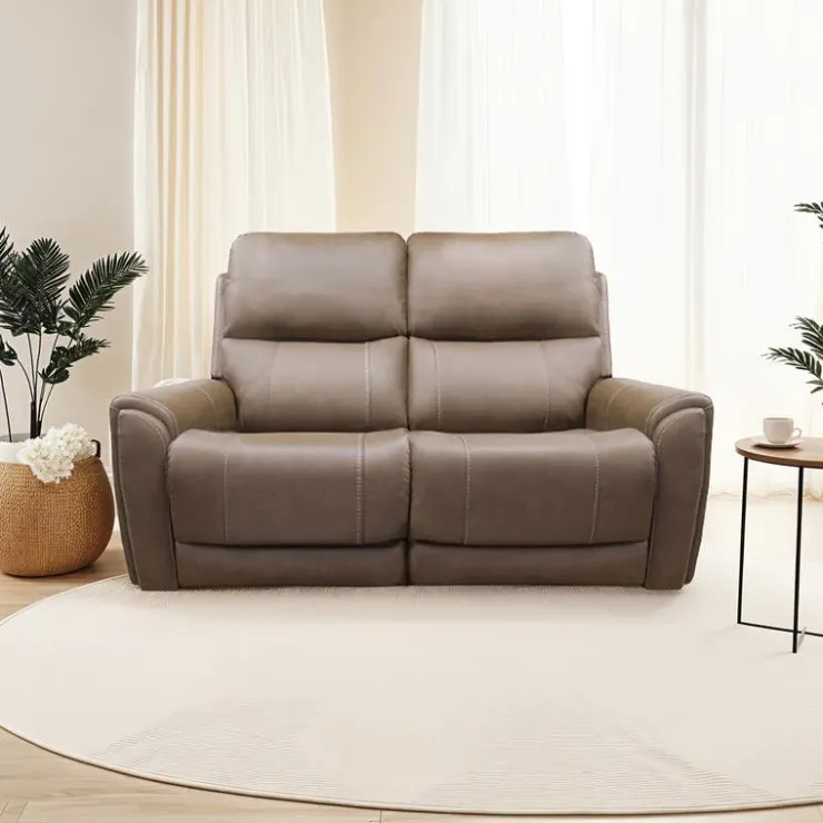 Power Modular Reclining Loveseat - 2 pcs Cappuccino Hot