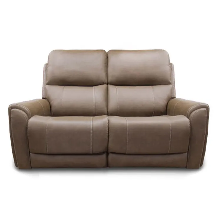Power Modular Reclining Loveseat - 2 pcs Cappuccino Hot