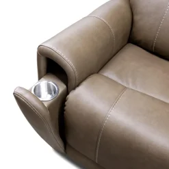 Power Modular Reclining Loveseat - 2 pcs Cappuccino Hot