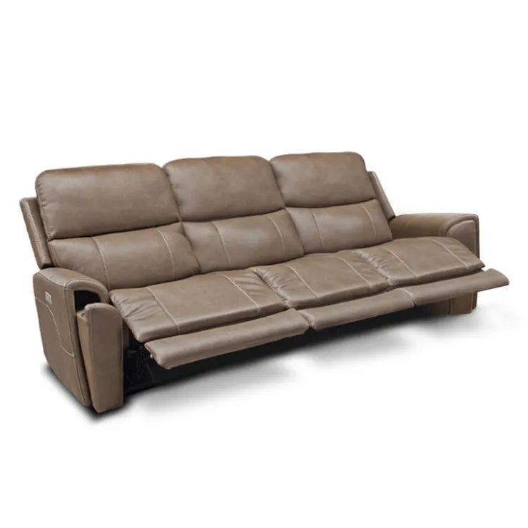 Power Modular Reclining Sofa - 3 pcs Cappuccino Best