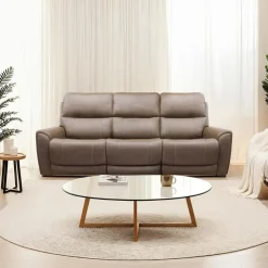 Power Modular Reclining Sofa - 3 pcs Cappuccino Best