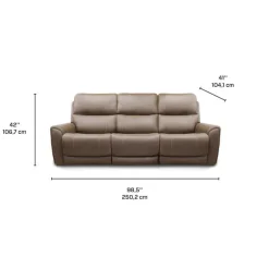 Power Modular Reclining Sofa - 3 pcs Cappuccino Best