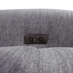 Power Modular Reclining Sectional with 2 Sliders and Right-Side Chaise with Storage - 4 pcs Grey