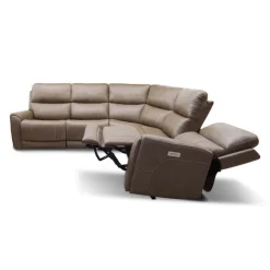Power Modular Reclining Sectional - 5 pcs Cappuccino