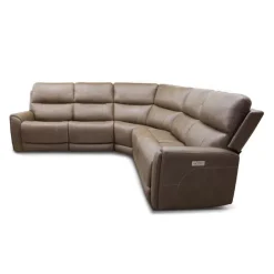 Power Modular Reclining Sectional - 5 pcs Cappuccino