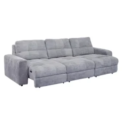 Power Modular Sofa with Sliders - 3 pcs Grey Best
