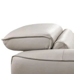 HTL Power Recliner with Adjustable Headrest - Genuine Leather Oatmeal Beige Sale