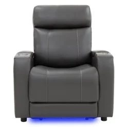 Power Recliner with Built-In Audio System - Grey Dark Grey Best