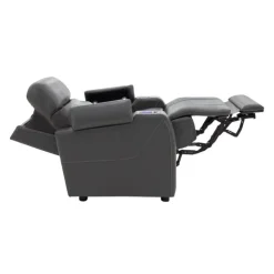 Power Recliner with Built-In Audio System - Grey Dark Grey Best