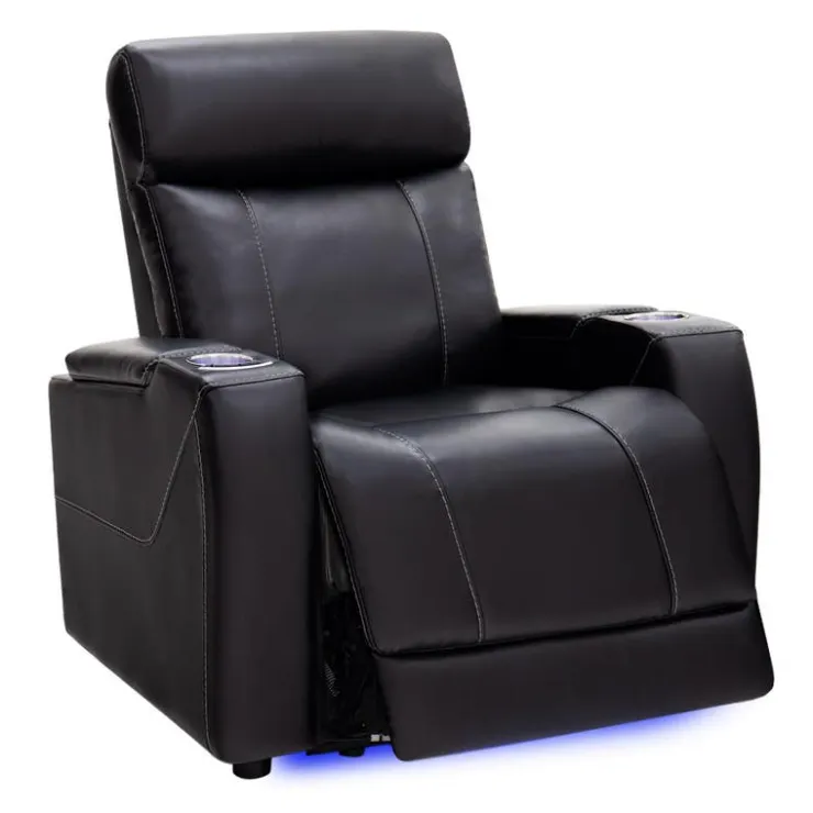 Power Recliner with Built-In Audio System - Black Best