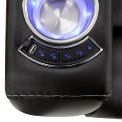 Power Recliner with Built-In Audio System - Black Best