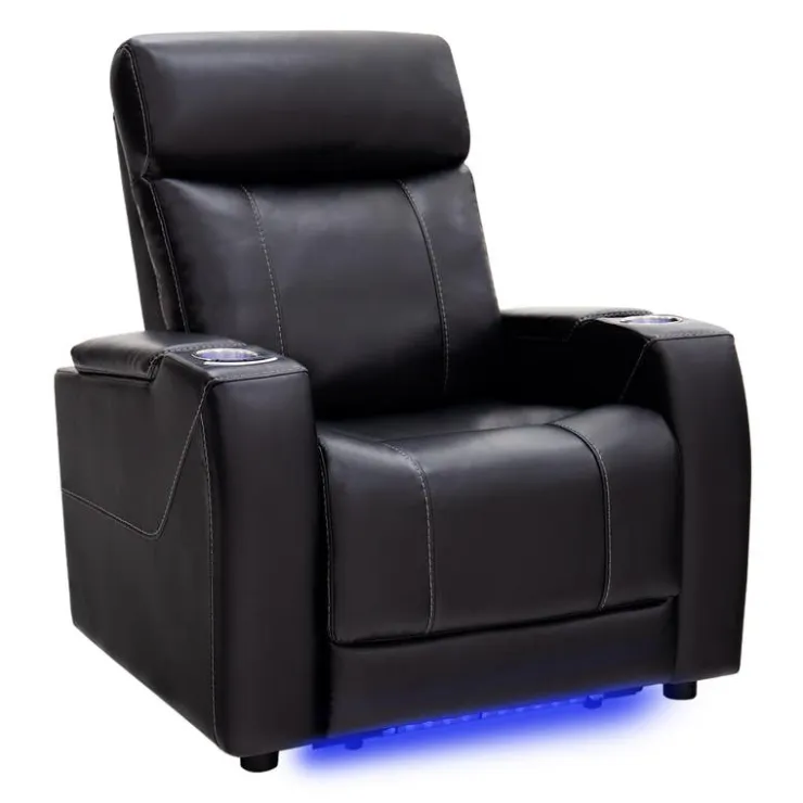 Power Recliner with Built-In Audio System - Black Best