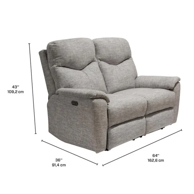 MINHAS Power Reclining Loveseat - Taupe Light Taupe Best