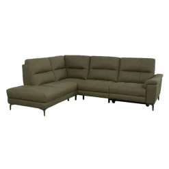 Power Reclining Sectional with Adjustable Headrest Green Clearance