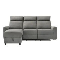 Power Reclining Sectional and Left-Side Chaise with Storage Grey Sale