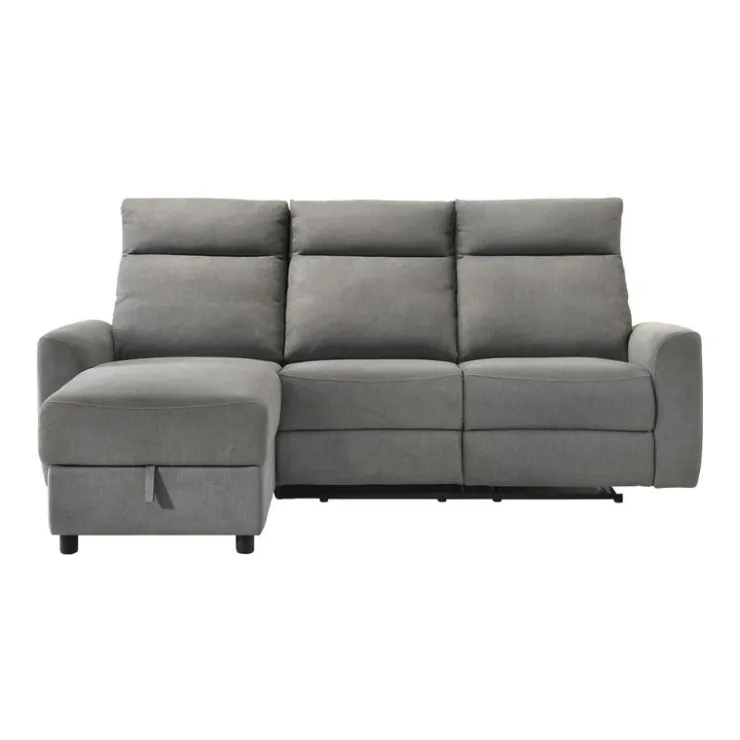 Power Reclining Sectional and Left-Side Chaise with Storage Grey Sale