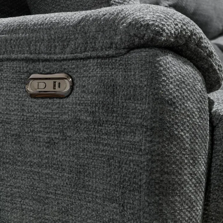 MINHAS Power Reclining Sofa - Grey