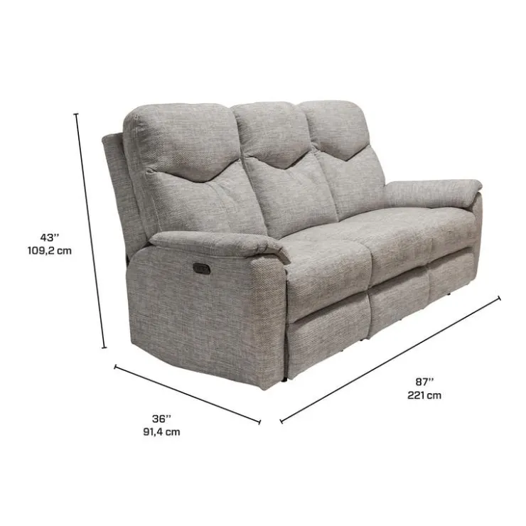 MINHAS Power Reclining Sofa - Taupe Light Taupe Clearance
