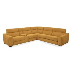 Power Reclining Sleeper Sectional with Console - 6 pcs Topaz