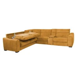 Power Reclining Sleeper Sectional with Console - 6 pcs Topaz Discount
