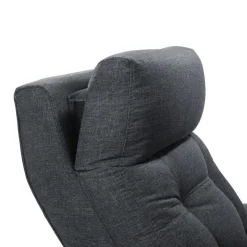 Power Rocker Swivel Recliner with Adjustable Headrest Grey Online