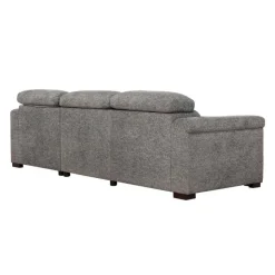 Power Sectional Bed with Sliding Seats and Storage Chaise Grey Sale