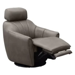 Power Swivel Recliner with Built-In Audio System - Grey Hot