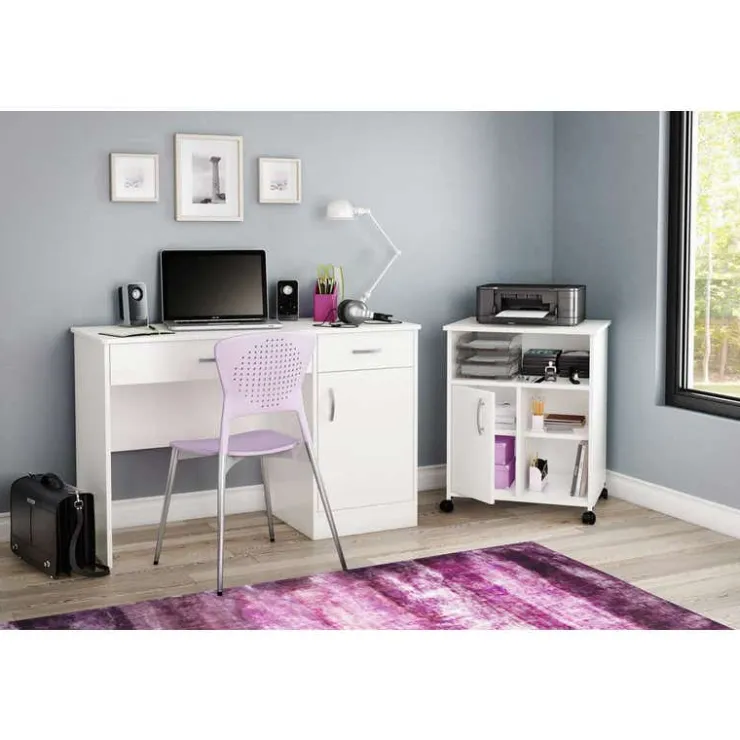 Meubles South Shore Printer Stand - South Shore PURE WHITE Online