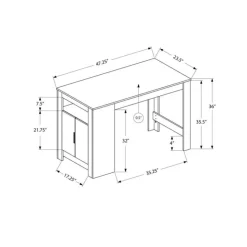Monarch Pub Table 48" Grey Discount