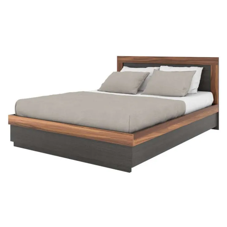 MEQ Queen Bed (60") SLATE/WALNUT Online