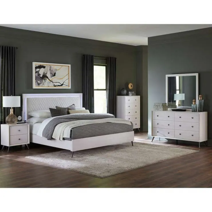 Queen Bed (60") White Clearance