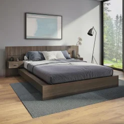 SUA-V Queen Bed (60") Taupe New