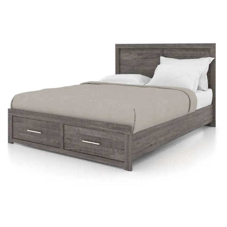 Queen Bed 60" - Grey COUNTRY GREY New