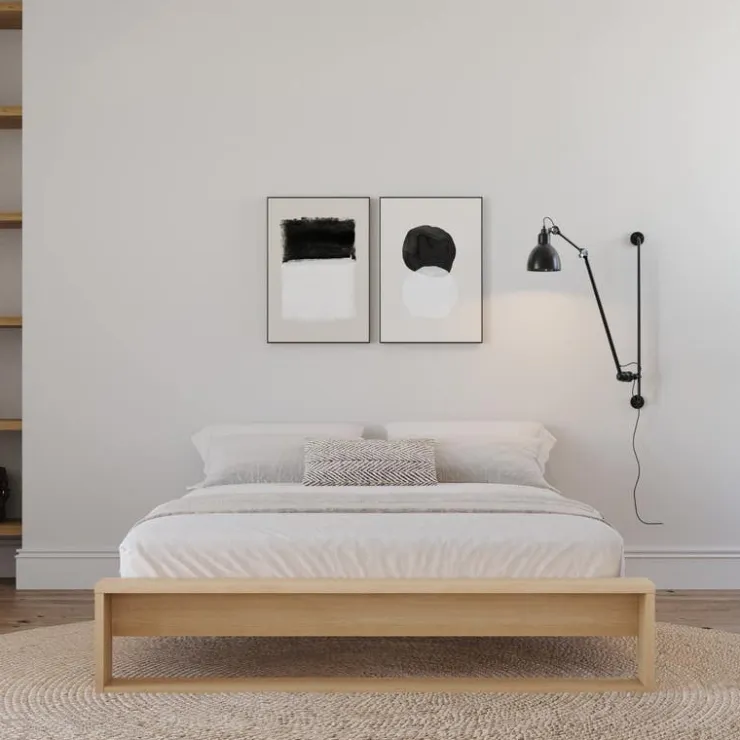 Nexera Queen Bed (60") - Natural Blonde Oak Outlet