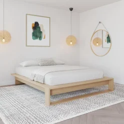 Nexera Queen Bed (60") - Natural Blonde Oak Outlet