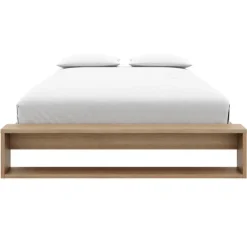 Nexera Queen Bed (60") - Brown Oak Outlet