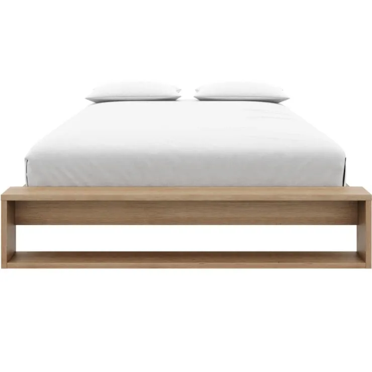 Nexera Queen Bed (60") - Brown Oak Outlet