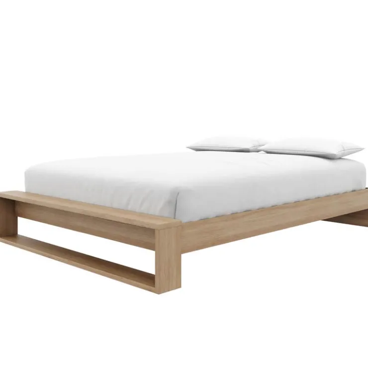 Nexera Queen Bed (60") - Brown Oak Outlet