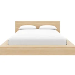 Nexera Queen Bed and Headboard (60") - Natural Blonde Oak Sale
