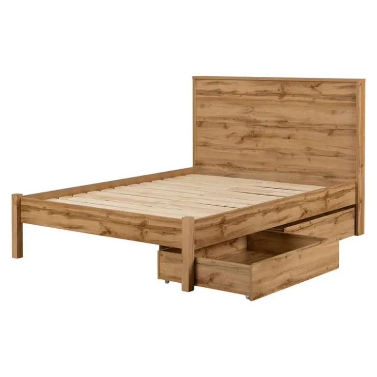 Meubles South Shore Queen Bed with 2-Drawer Storage and Headboard (60") - South Shore Best