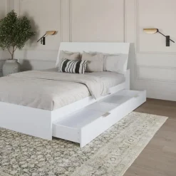 Nexera Queen Bed with 2-Drawer Storage and Headboard (60