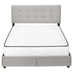 Monarch Queen Bed with 2-Drawer Storage and Headboard (60