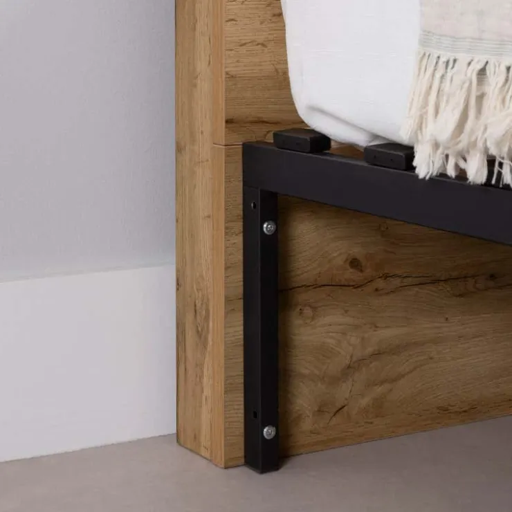 Meubles South Shore Queen Bed with 2-Drawer Storage and Headboard (60") - South Shore Brown Outlet