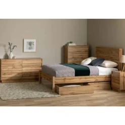 Meubles South Shore Queen Bed with 2-Drawer Storage and Headboard (60