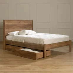 Meubles South Shore Queen Bed with 2-Drawer Storage and Headboard (60